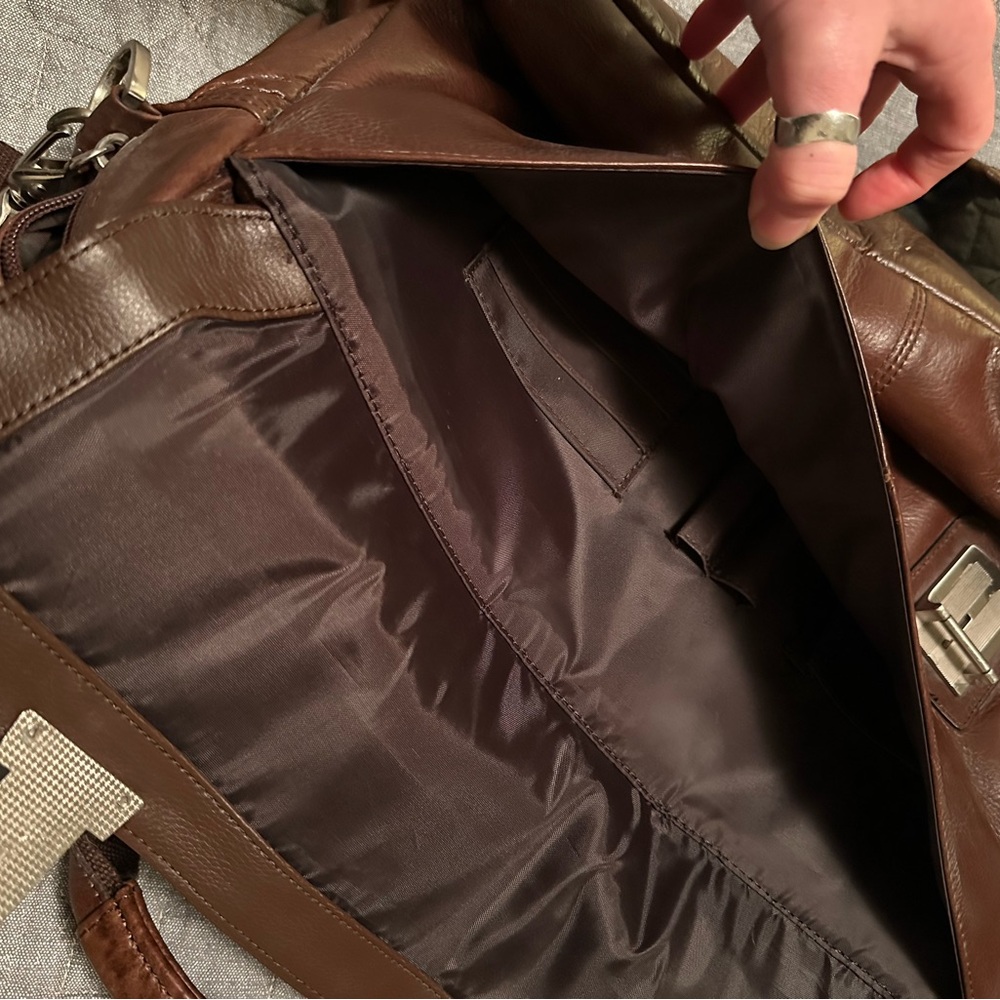 EUC Kenneth Cole Reaction leather-look briefcase laptop bag - Picture 8 of 14